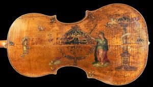 Painting on the back of The King Violoncello